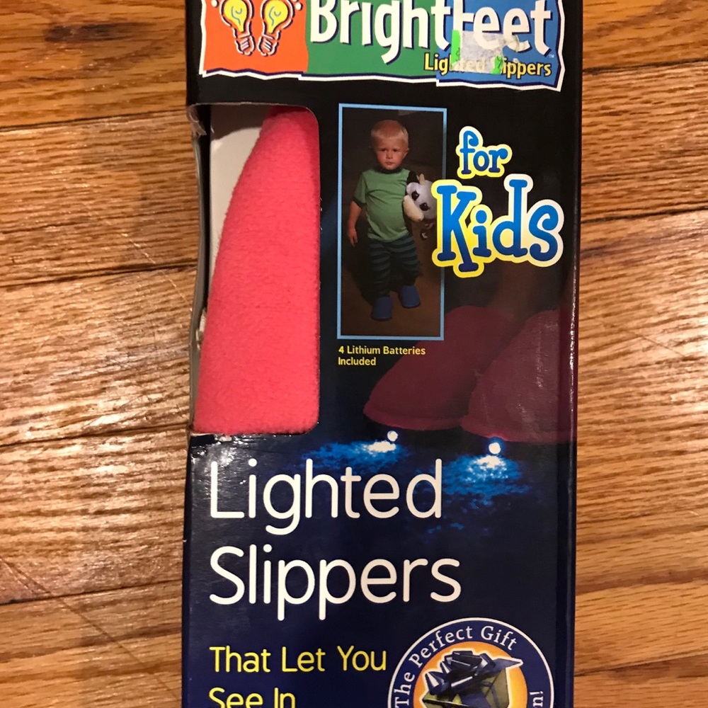 Bright Feet Girls Lighted Slippers